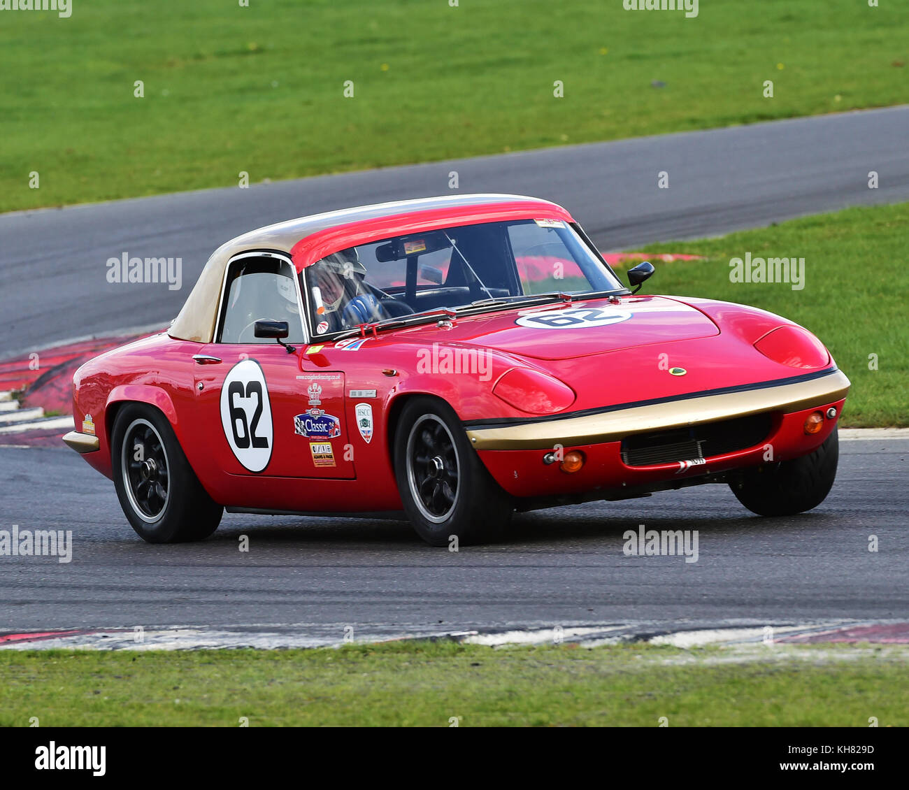 Mel Taylor, Lotus Elan, Swinging Sixties, Gruppe 2, cscc, Öffner, snetterton, 1. April 2017, Wettbewerb, Motorsport, Msv, Norfolk, Nostalgie, Stockfoto