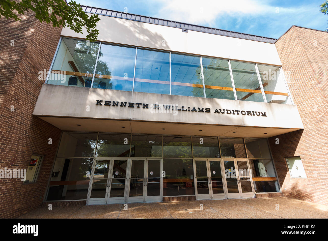 Kenneth R. Williams Auditorium an Am 27. September 2014 Winston - Salem State University. 1975 gebaut. Stockfoto