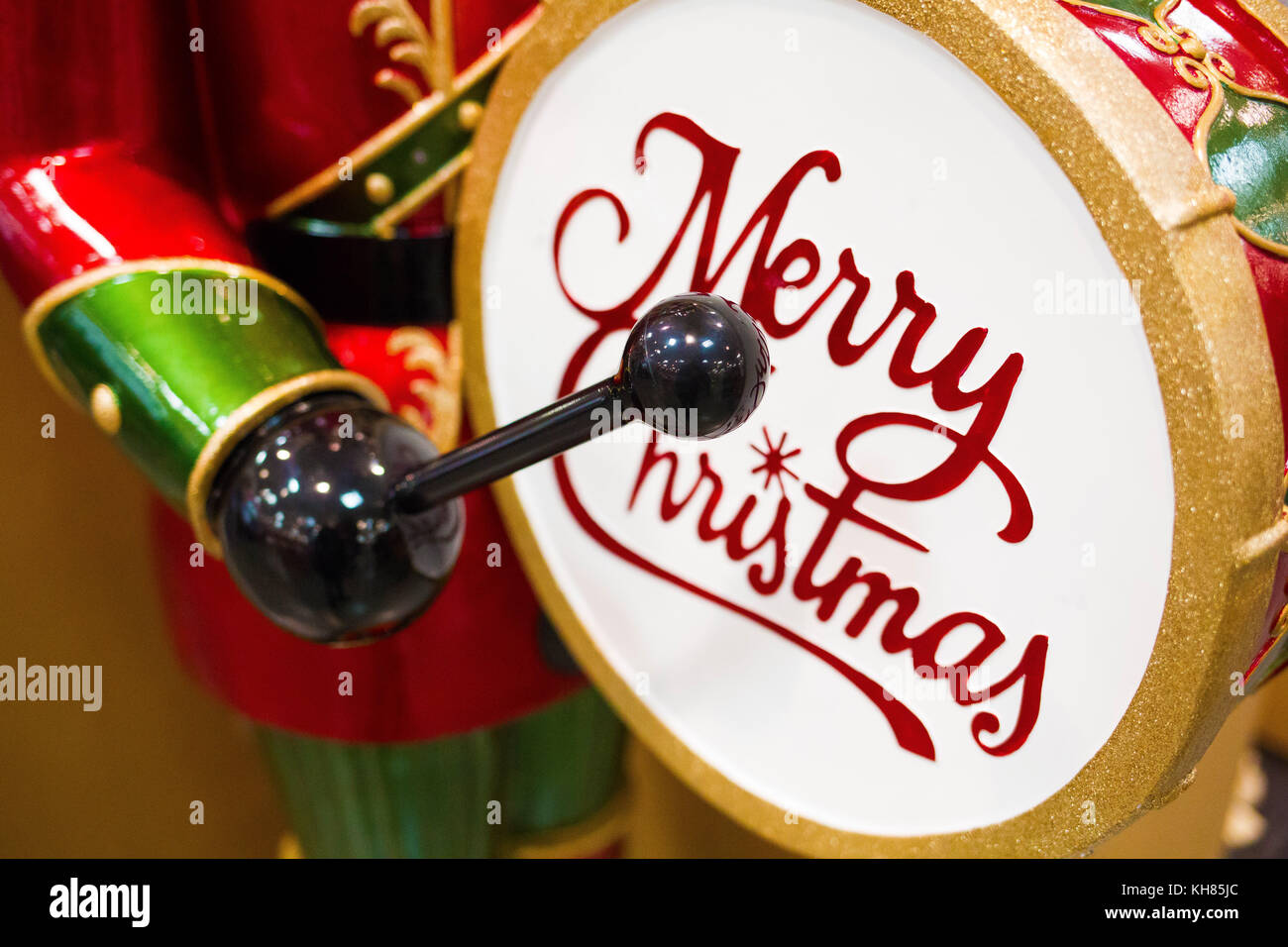 Weihnachten Themen und Spielzeug bei Nacht Stockfoto