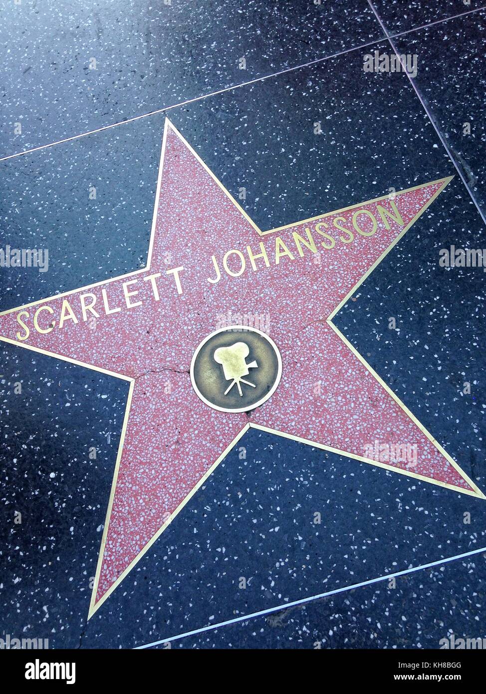 Hollywood, Kalifornien - 26. Juli 2017: Scarlett Johansson Hollywood Walk of Fame Star am 26. Juli 2017 in Hollywood, CA. US-amerikanische Schauspielerin und Sängerin Stockfoto