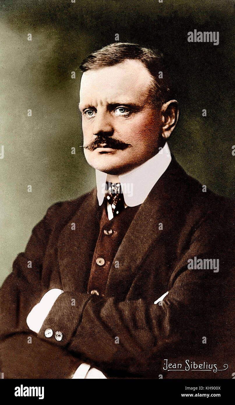 Jean Sibelius. Porträt. Finnische Komponist, 8. Dezember 1865 - 20. September 1957. Stockfoto