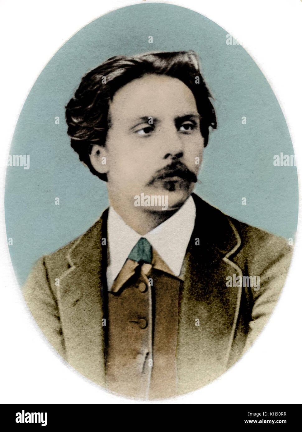 Gabriel Fauré als junger Mann. Der französische Komponist, 1845-1924. Stockfoto