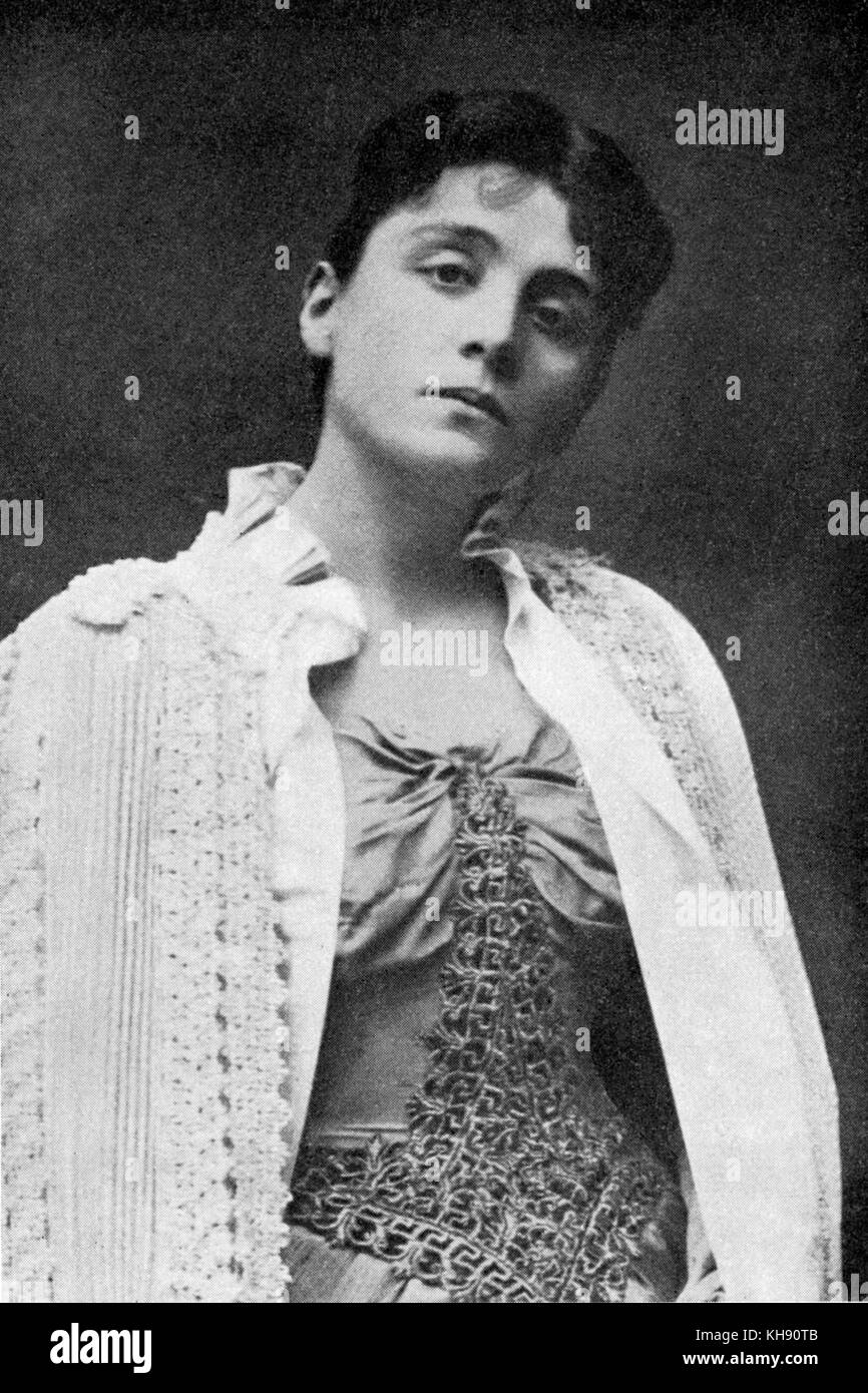 Eleonora Duse - Portrait. Die italienische Schauspielerin, 1858 - 1924. Stockfoto