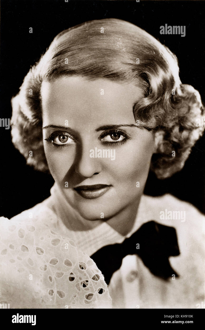 Bette Davis - Werbung Porträt. Us-amerikanische Schauspielerin, Ruth Elizabeth Bette Davis, 5. April 1908 - vom 6. Oktober 1989. Stockfoto