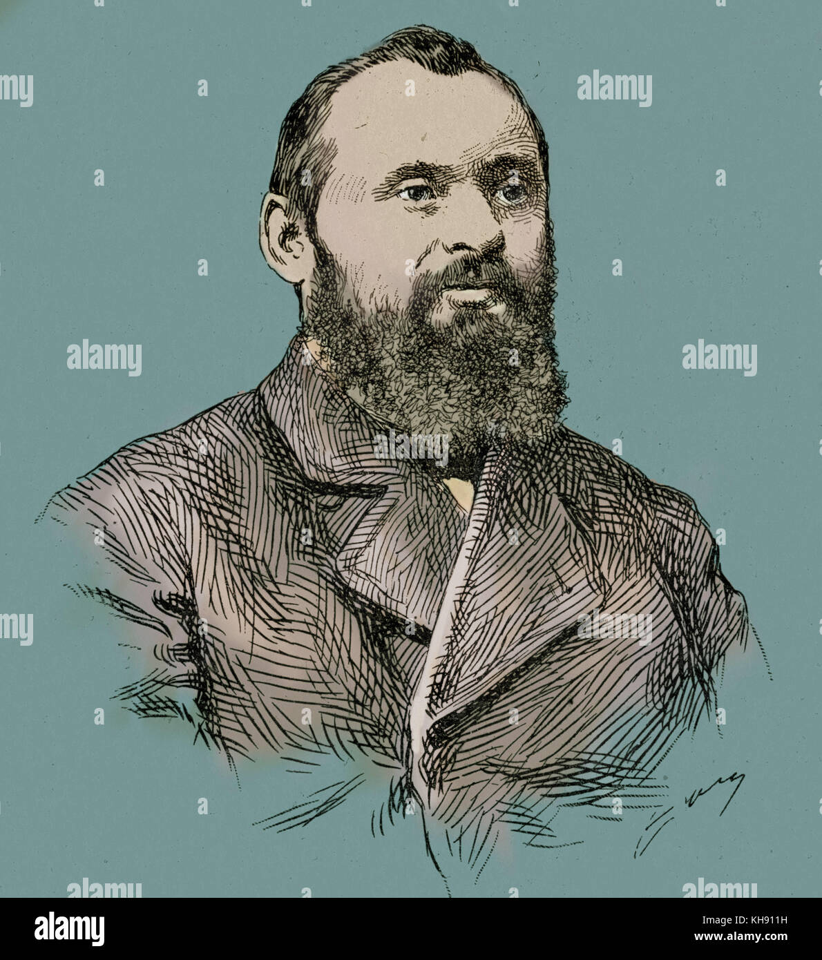Mily Balakirew Alexeievi, Portrait. Russischen Komponisten 2. Januar 1837 bis 29. Mai 1910 Stockfoto