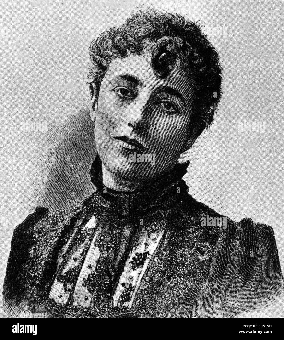 Adelina Stehle - erste Nannette in Giueseppe Verdis Oper Falstaff. GV: Italienischer Komponist, 9 oder 10 Oktober 1813 - 27. Januar 1901. Stockfoto