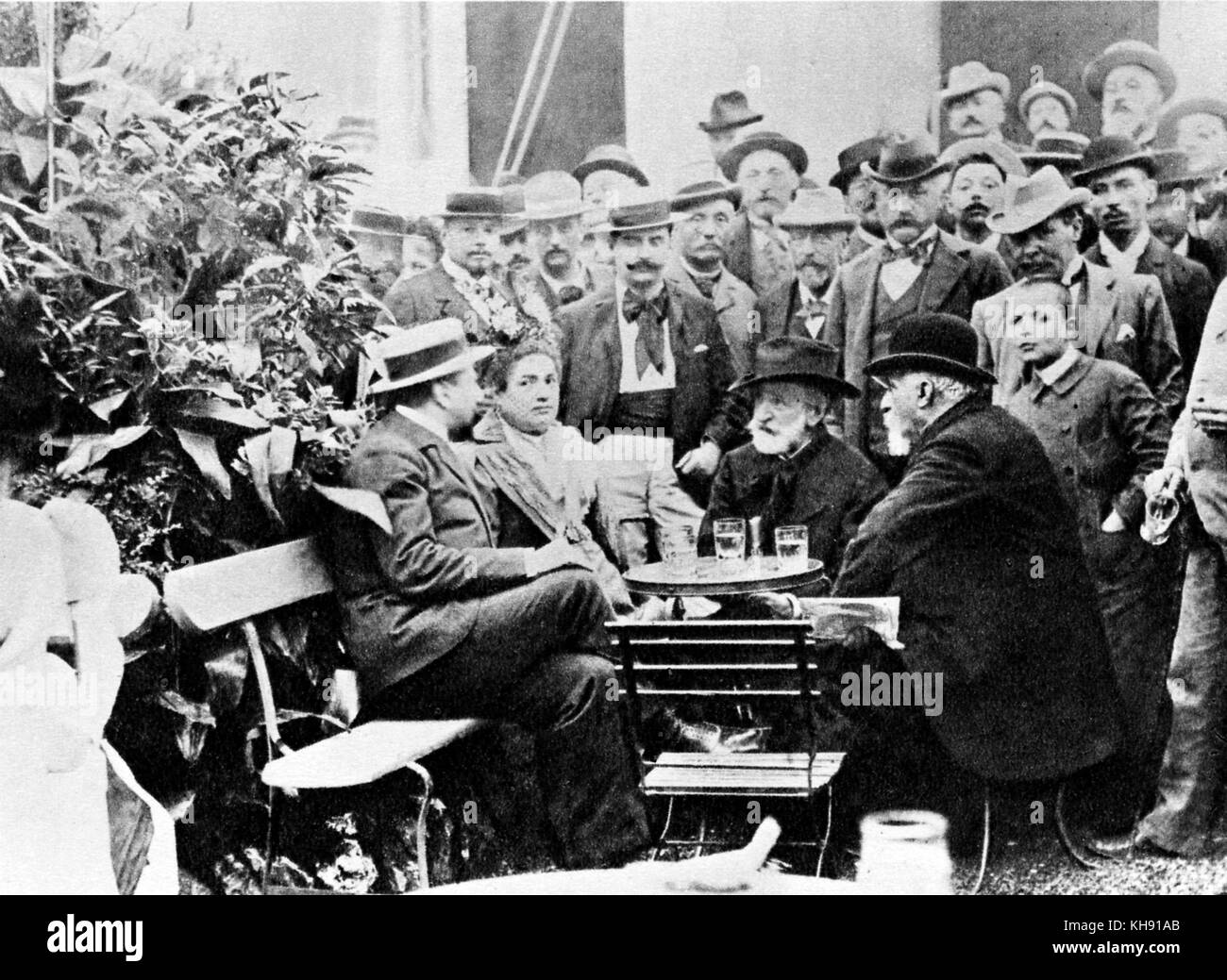 Giuseppe Verdi in Montecatini, Italien, 1898. Italienischer Komponist, 9 oder 10 Oktober 1813 - 27. Januar 1901. Stockfoto