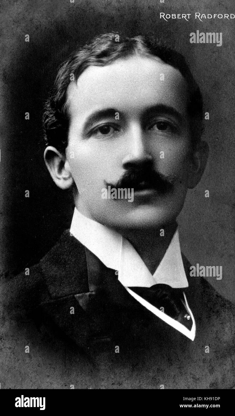 Robert Radford - Porträt des Englischen Bass, 1874-1933. Stockfoto