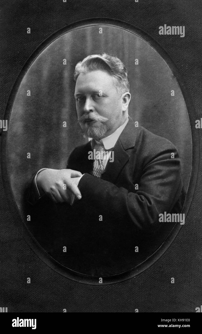 Wilhelm Peterson-Berger - Porträt des schwedischen Komponisten. 1867-1942. Stockfoto