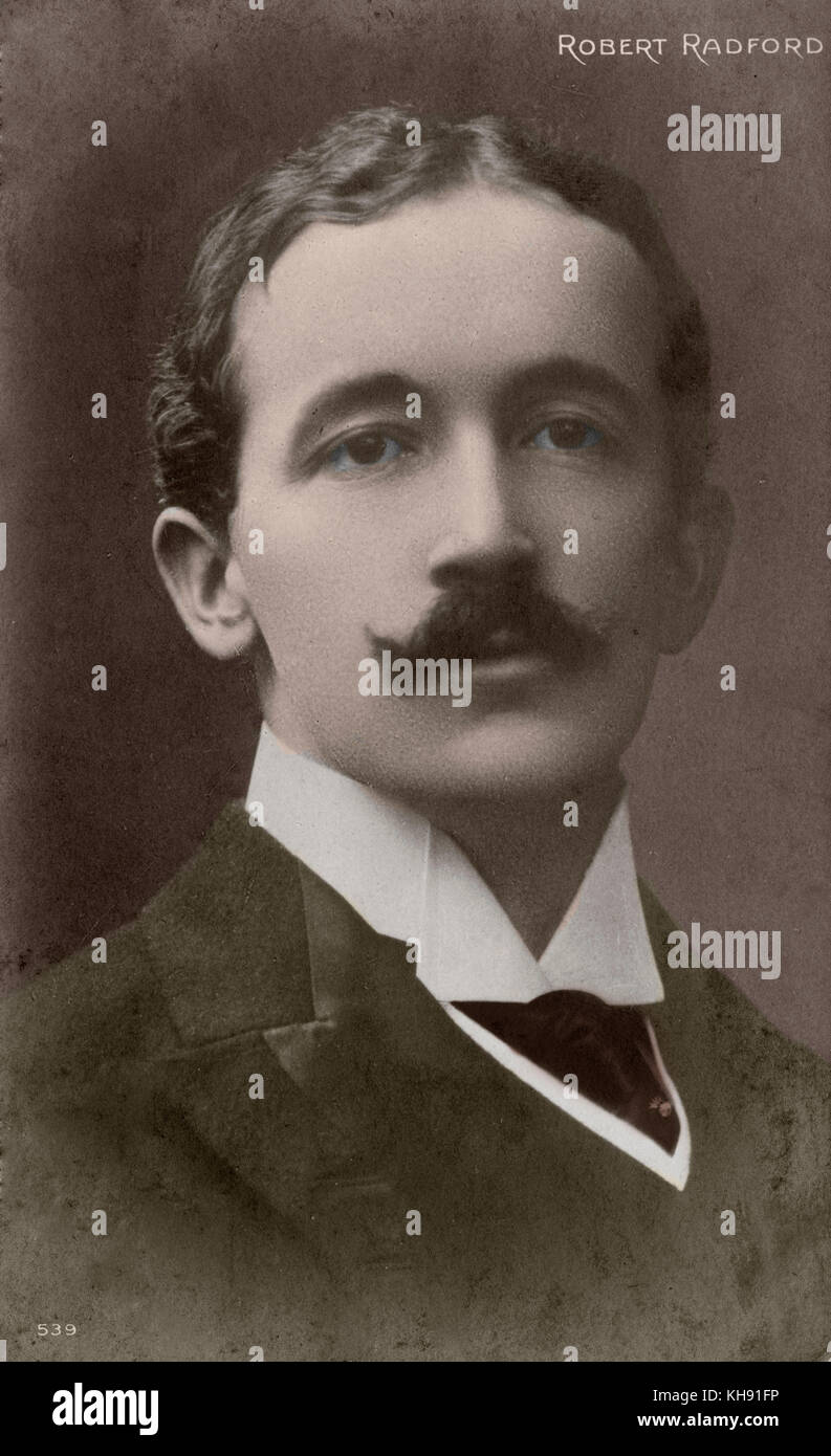 Robert Radford - Porträt des Englischen Bass, 1874-1933. Stockfoto