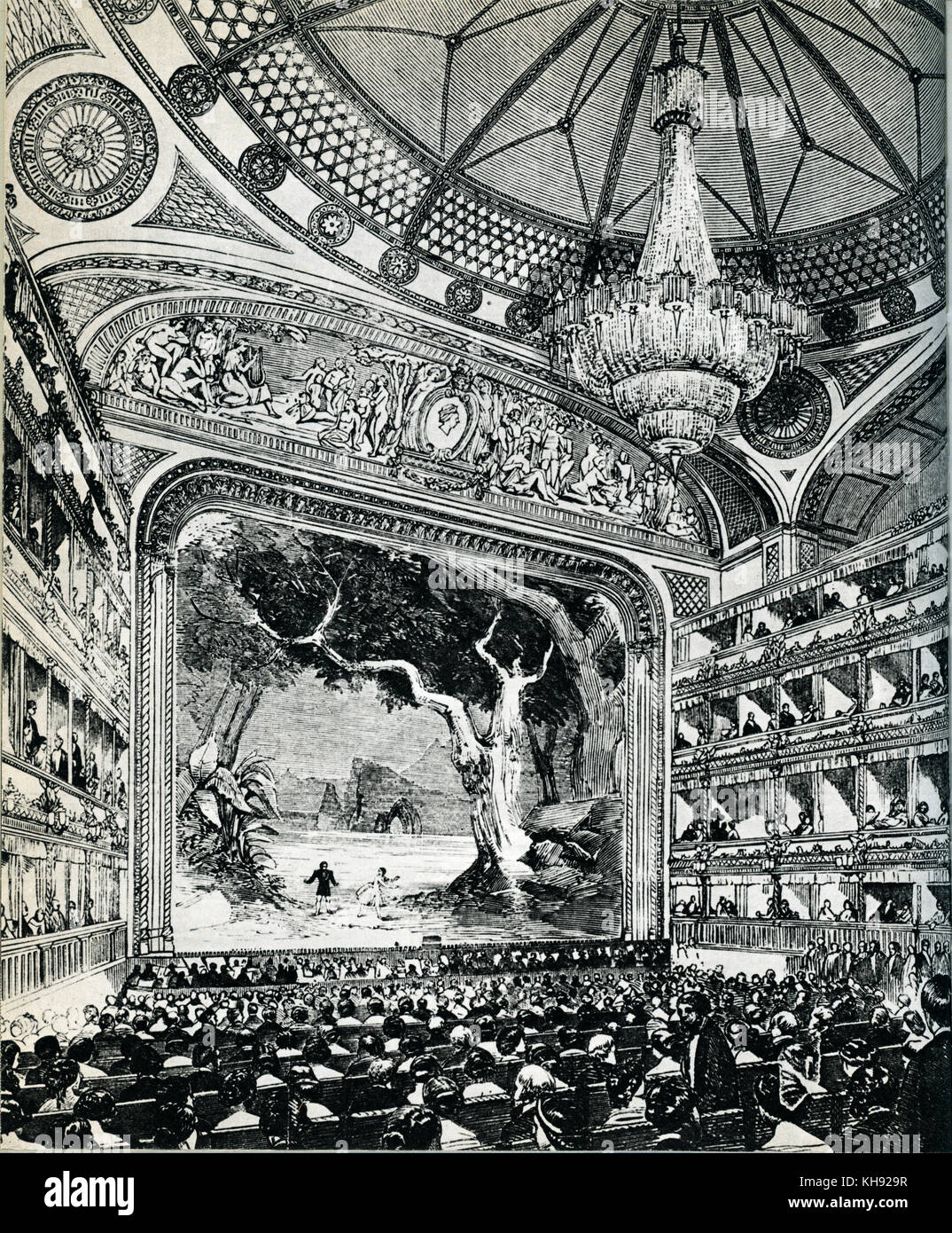 Oper Wloska durchführen bei italienischen Theatre, London. 19. Stockfoto