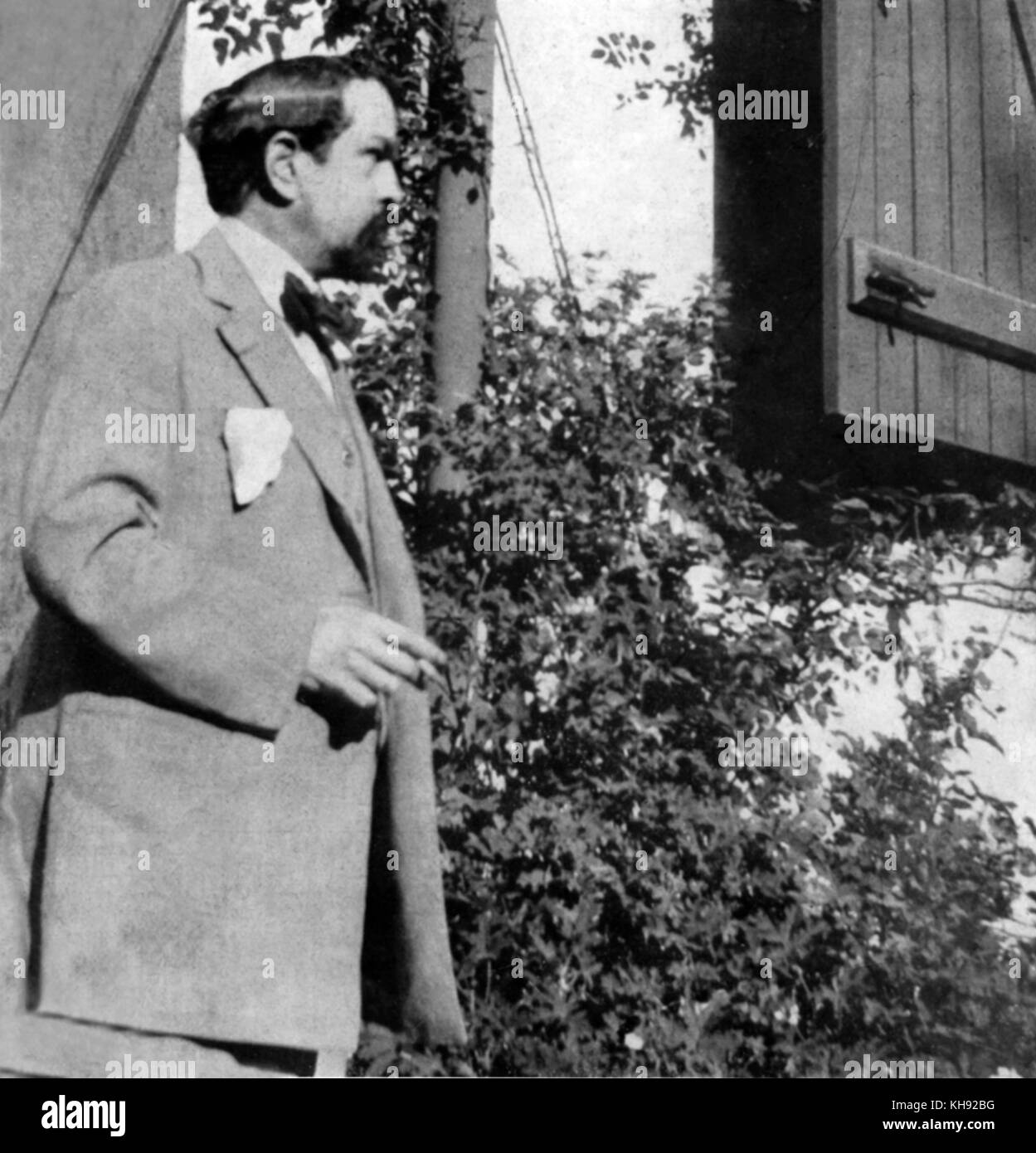 Claude Debussy in Saint-Jean-de-Luz, 1917. Frankreich. Der französische Komponist, 22. August 1862 - 25. März 1918. Stockfoto