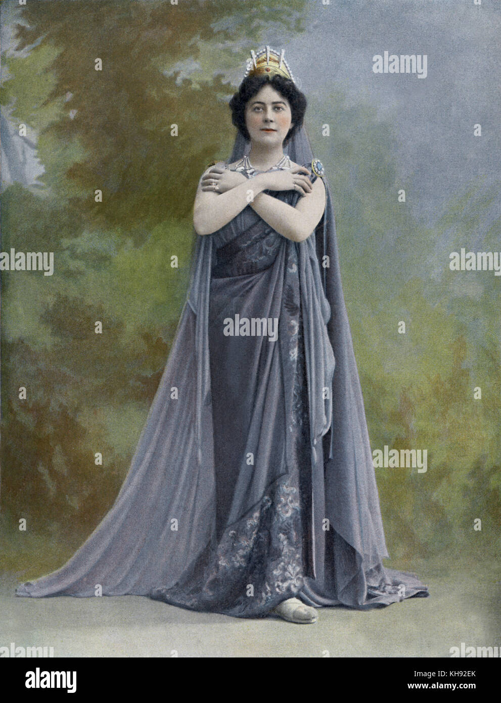 Louise Grandjean als Déjanire in Astarté - Oper von Xavier Leroux. Bei "Académie Nationale de Musique, Paris, Frankreich, 1901 uraufgeführt wurde. XL: der französische Komponist, 11. Oktober 1863 - vom 2. Februar 1919. Stockfoto