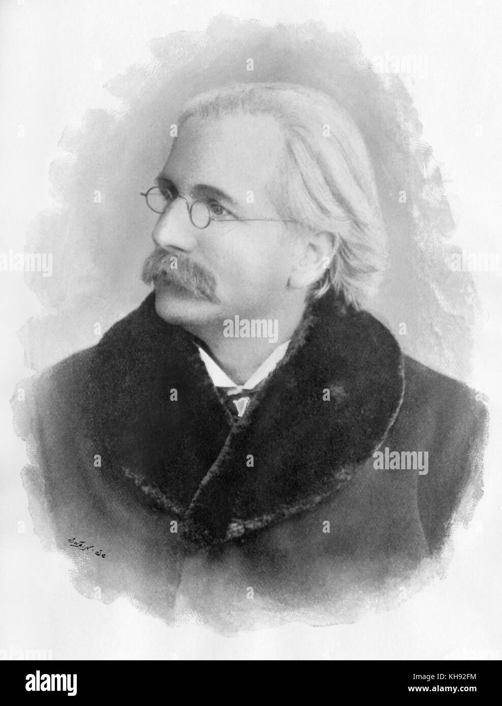 Joseph Parry. Portrait von Waliser Komponist, Musiker und Dozent. 21. Mai 1841 bis 17. Februar 1903. Stockfoto