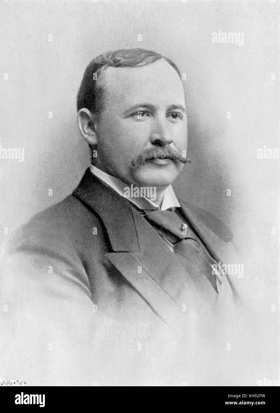 Ben Davies. Porträt der walisische Tenor. 6 Januar 1858 - 28. März 1943. Stockfoto