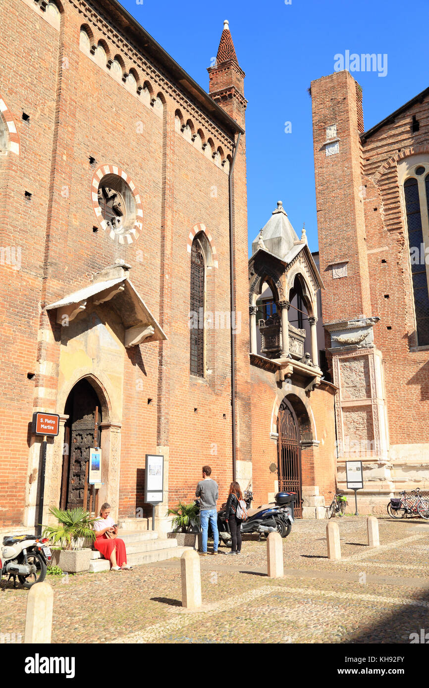 Chiesa di San Giorgetto o San Pietro Martire Kirche, Verona Stockfoto
