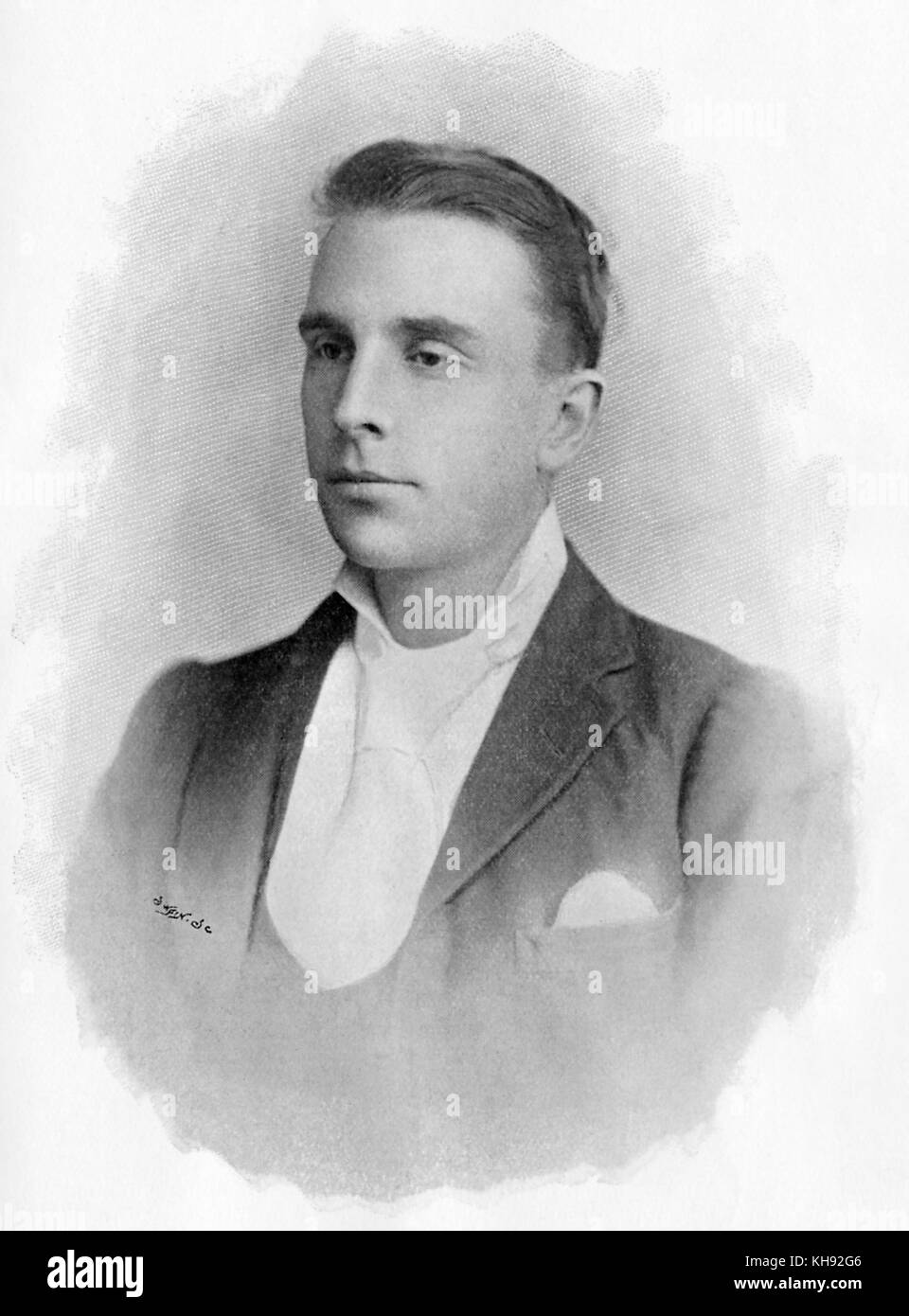 J. Jones-Hewson. Portrait der Walisischen Sängerin. Geboren 1874. Stockfoto