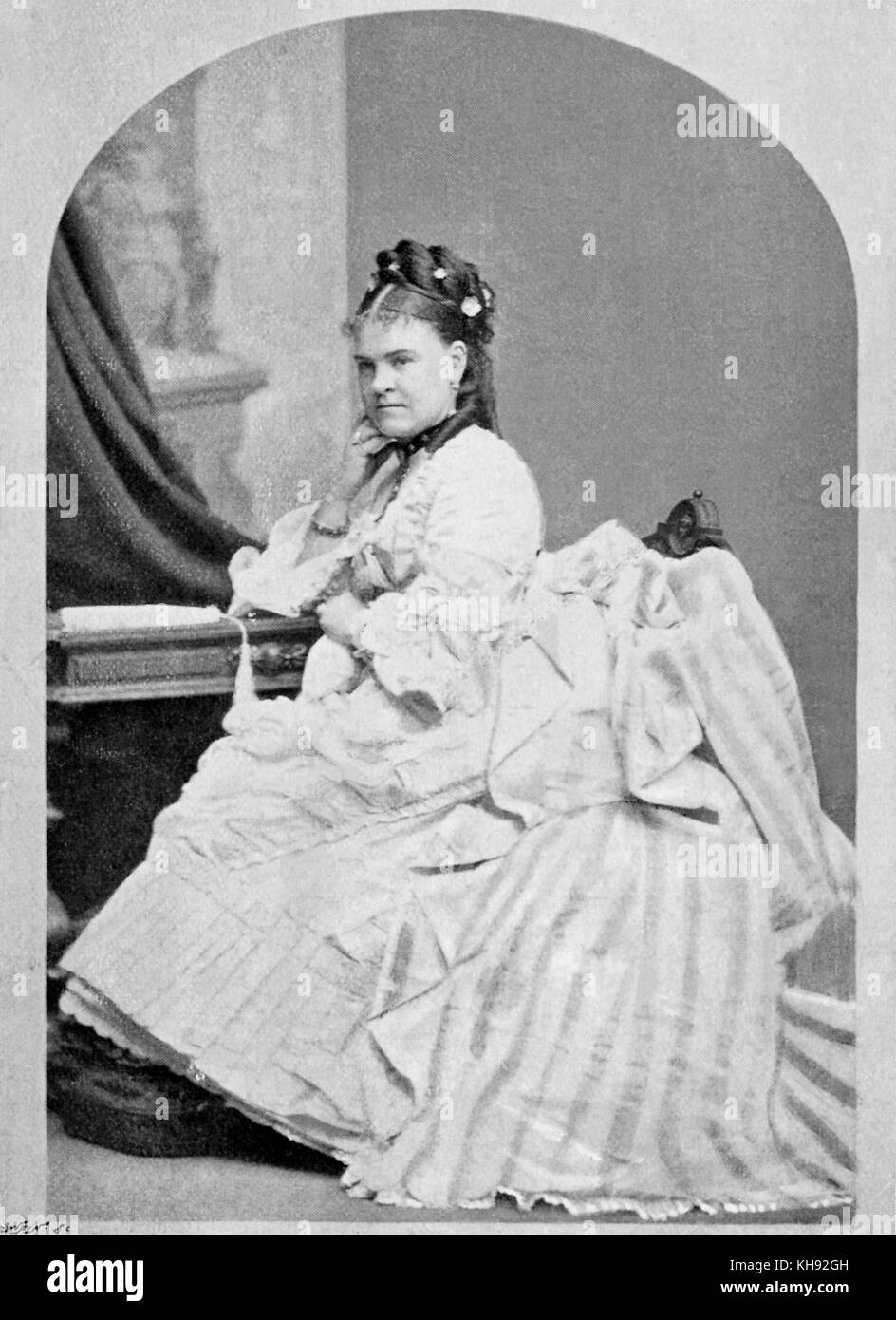 Sarah Edith Wynne. Portrait von Waliser Opern Sopran- und Konzertsängerin. 11 März 1842 - 24. Januar 1897. Stockfoto