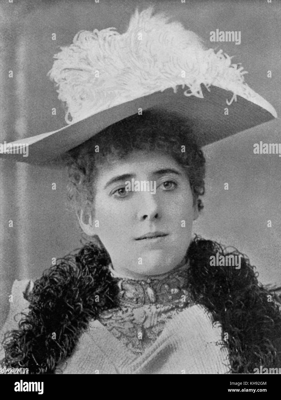 Madame Trefflyn. Portrait von Waliser Opern Sopran. Stockfoto