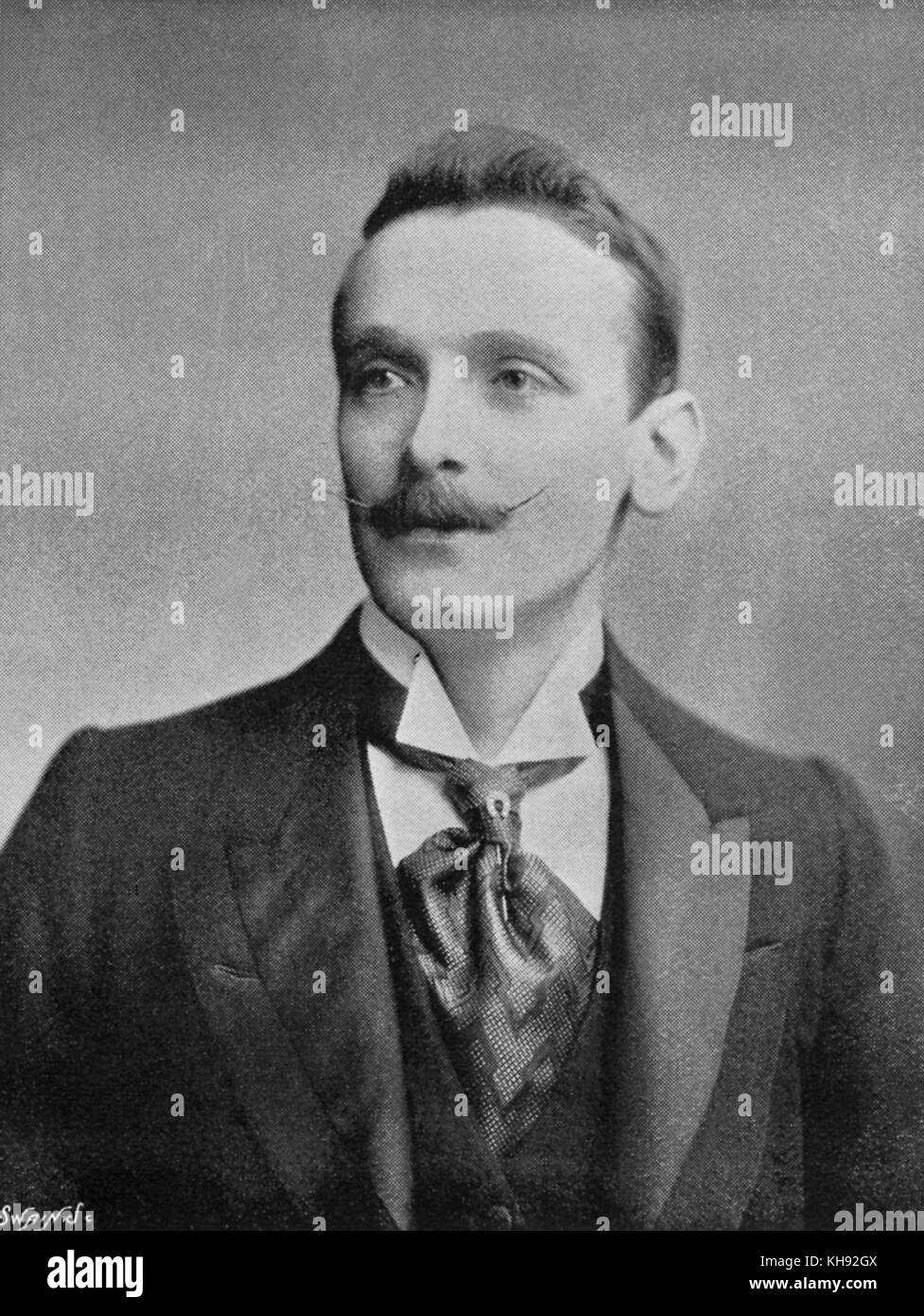 William LLewellyn. Portrait von Waliser bass Singer. Stockfoto