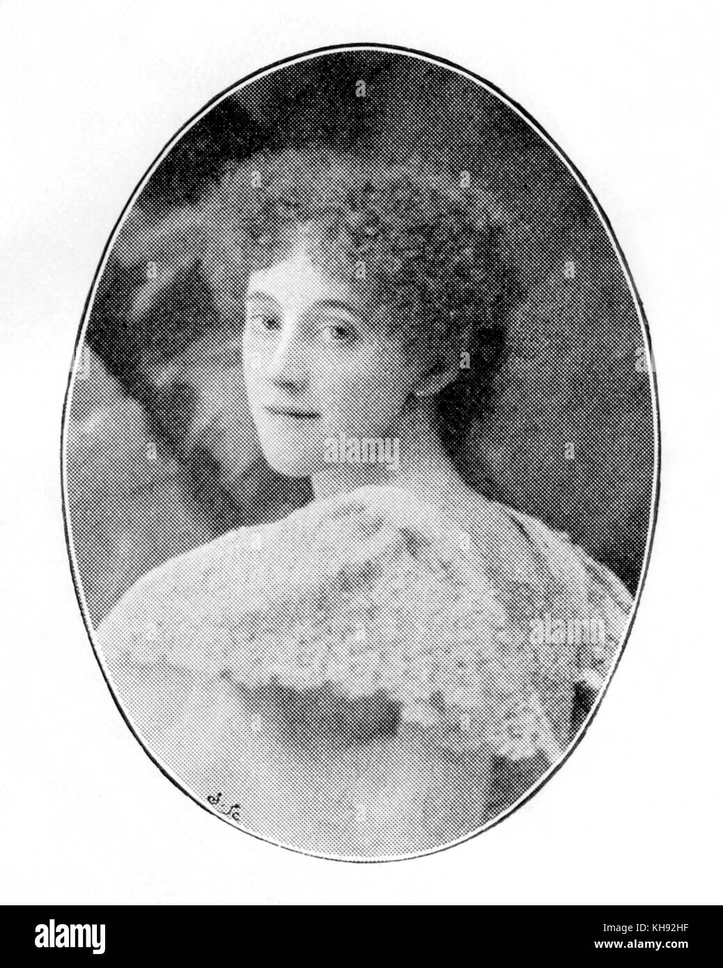 Nellie Asher - Waliser Opernsängerin. Stockfoto