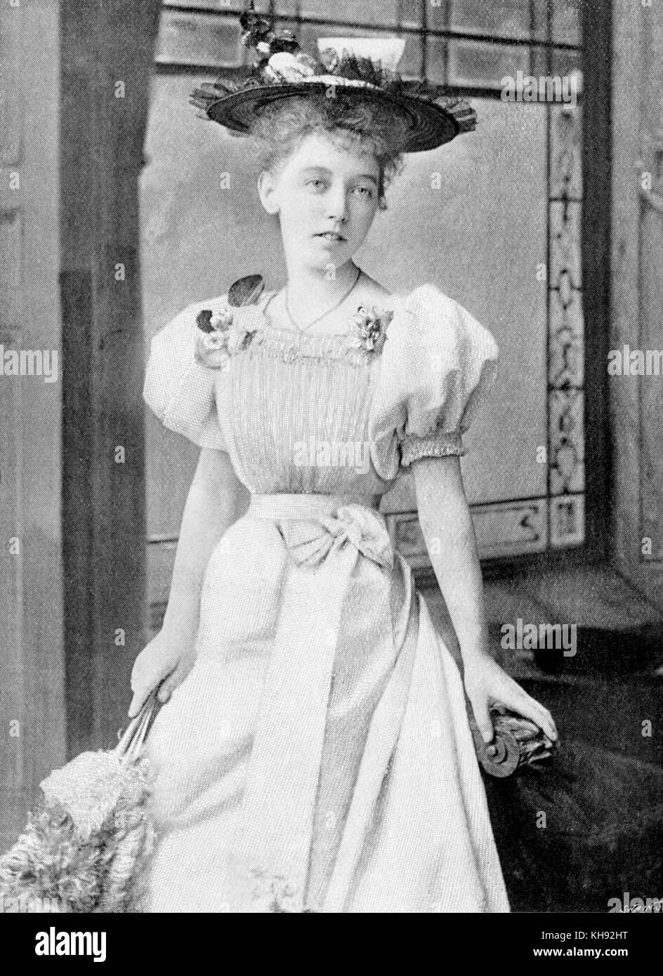 Llewela Davies - Porträt der Walisischen Pianisten. Stockfoto