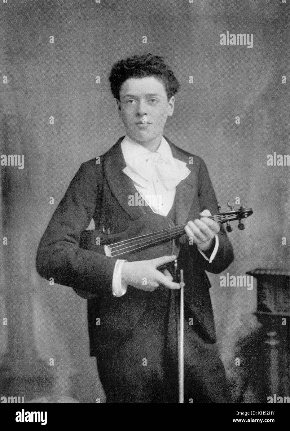 Philip Lewis - Portrait von Waliser Geiger. Geboren 1880. Stockfoto