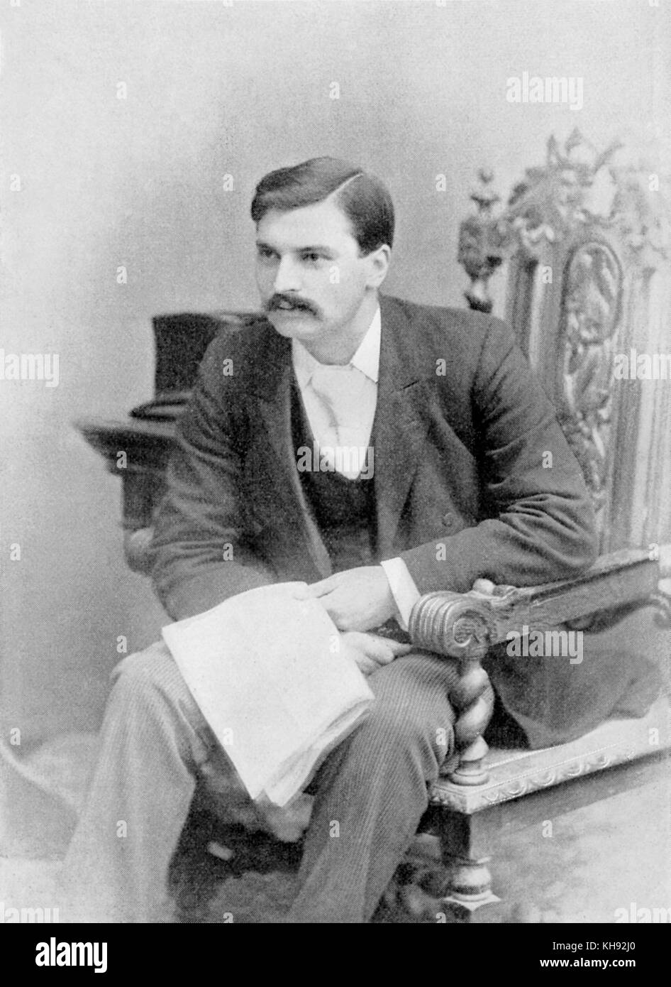 Thomas Westlake Morgan - Portrait. Welsh Organist, b. 1869. Stockfoto