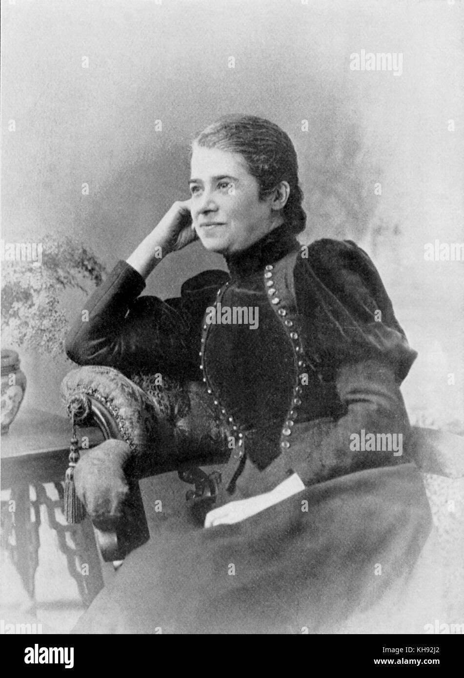 Kate Ralph (geb. Roberts). Portrait von walisischen Pianisten. Die Schwester von geiger Ellis Roberts, der Tochter des königlichen Harfenspieler Ellis Roberts. Stockfoto