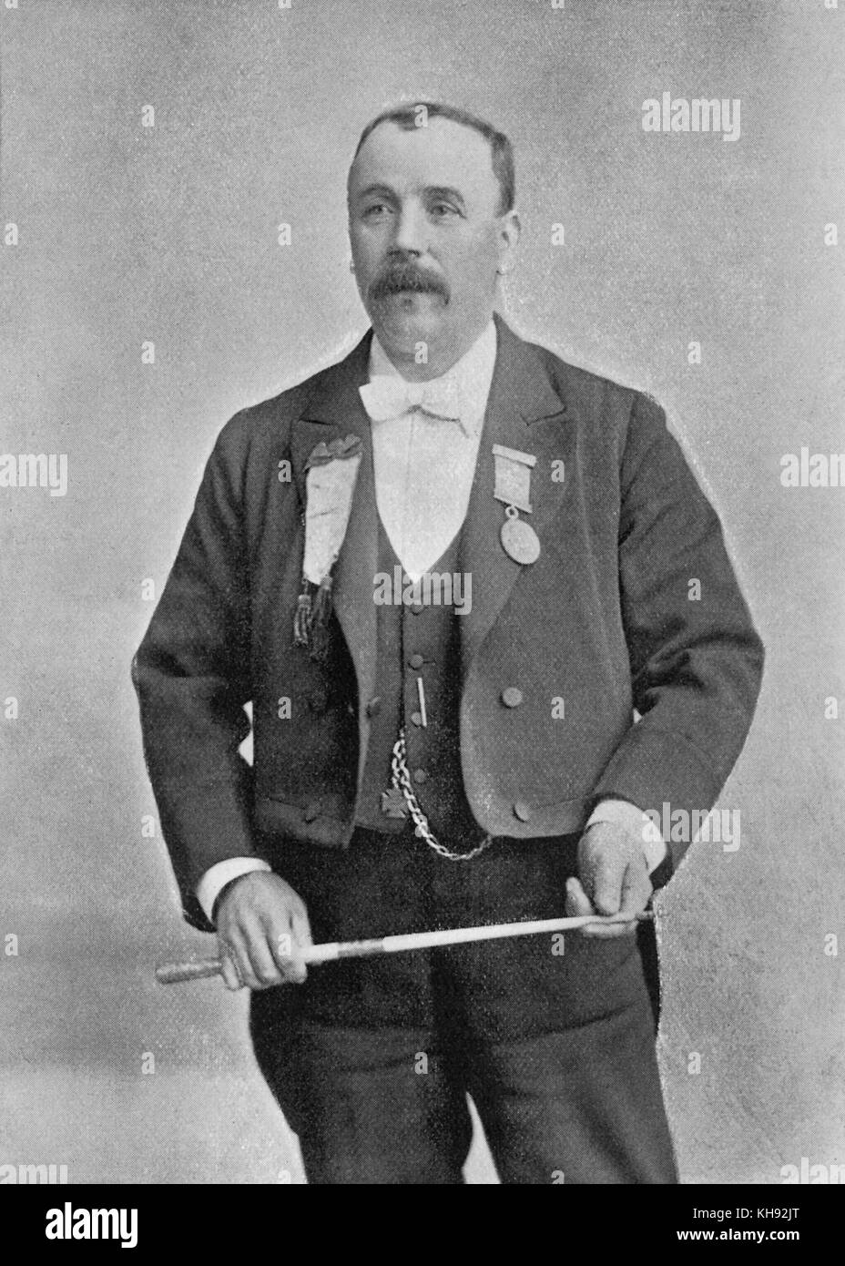 Tom Stephens - Porträt der Walisischen Chorleiter/Dirigent. Stockfoto