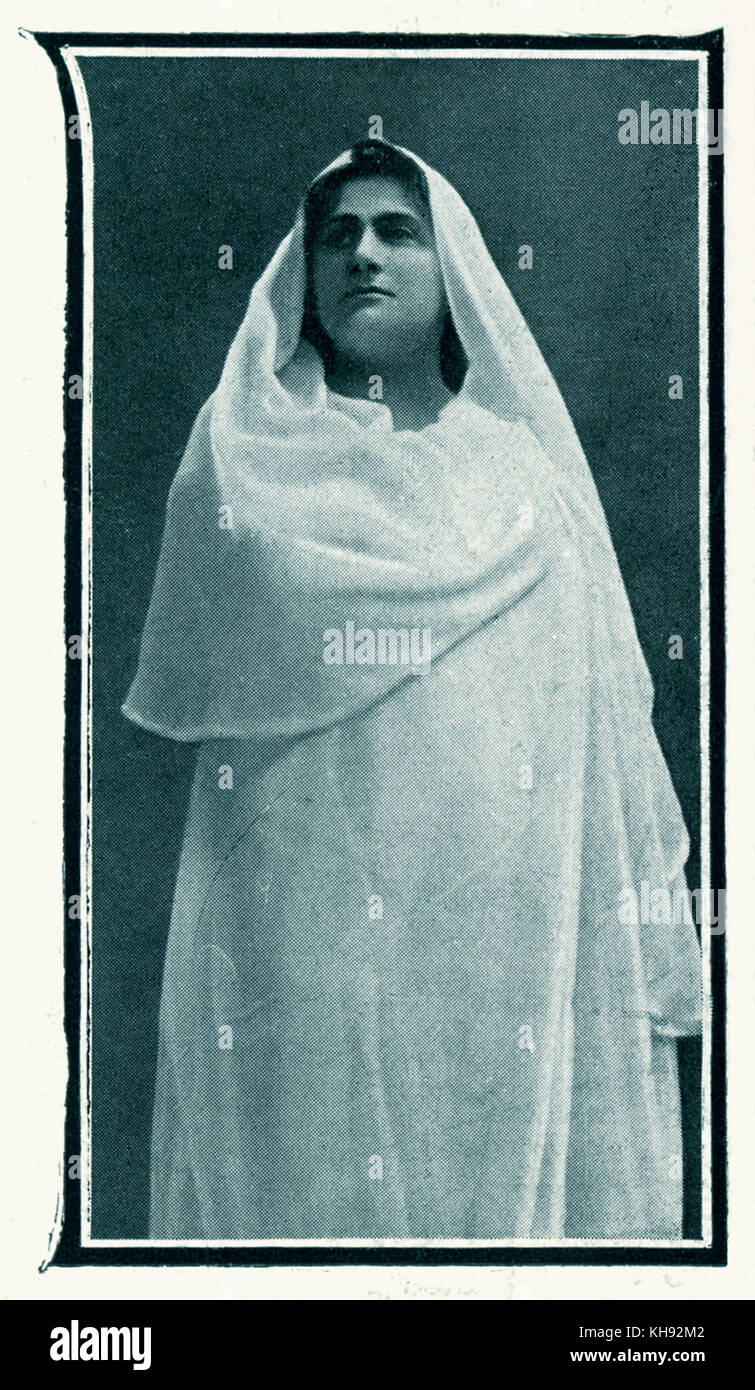 Lucienne Bréval wie Ariane in der Oper von Massenet mit dem gleichen Namen. 1906. LB: Schweizer eingebürgerte französische Opernsängerin, 1869 - 1935. M: der französische Komponist, 12. Mai 1842 - 13. August 1912. Stockfoto