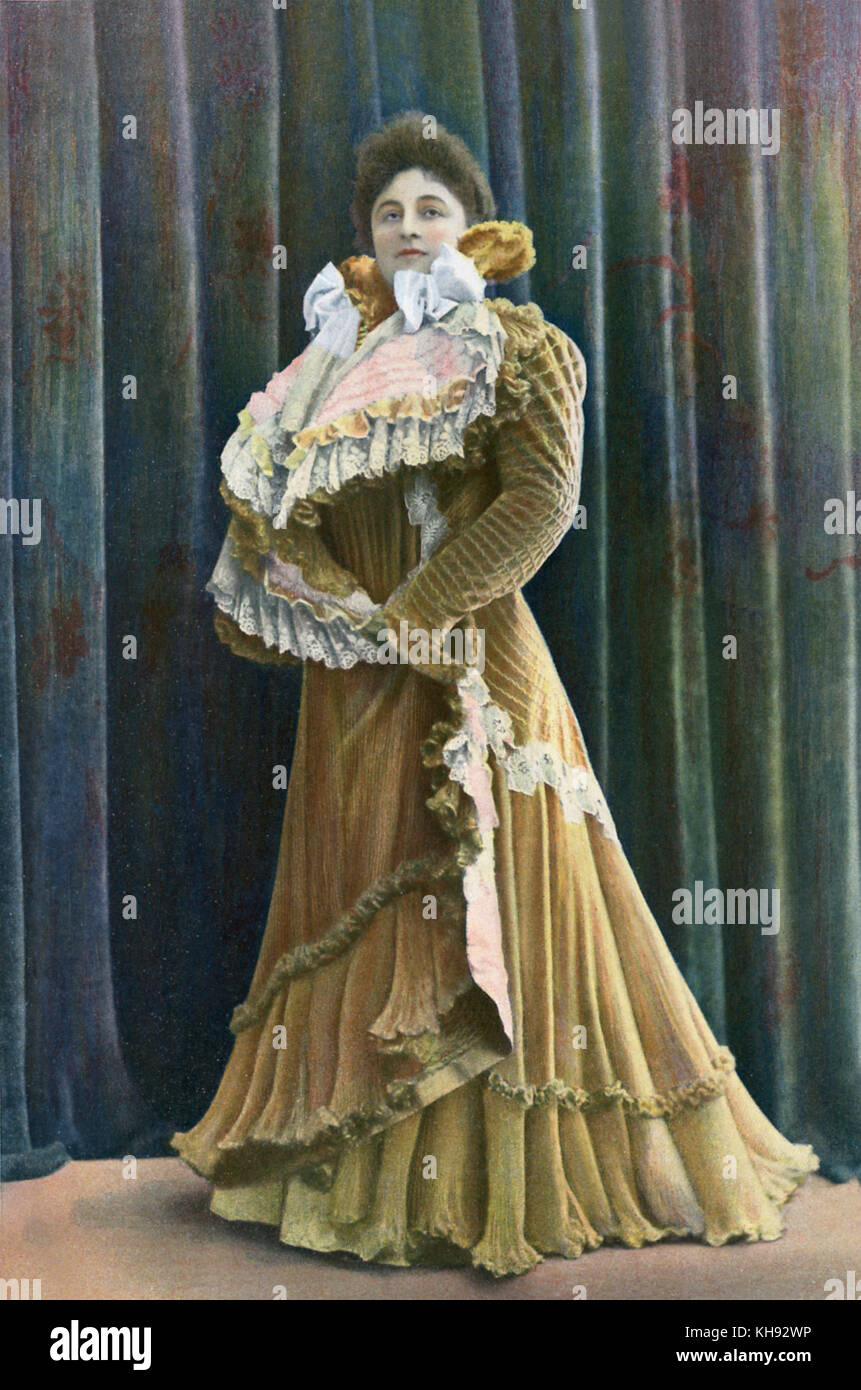 Jane Marcy-Portrait. Mitglied der Académie Nationale de Musique (ehemaliger Name der Pariser Oper). Stockfoto