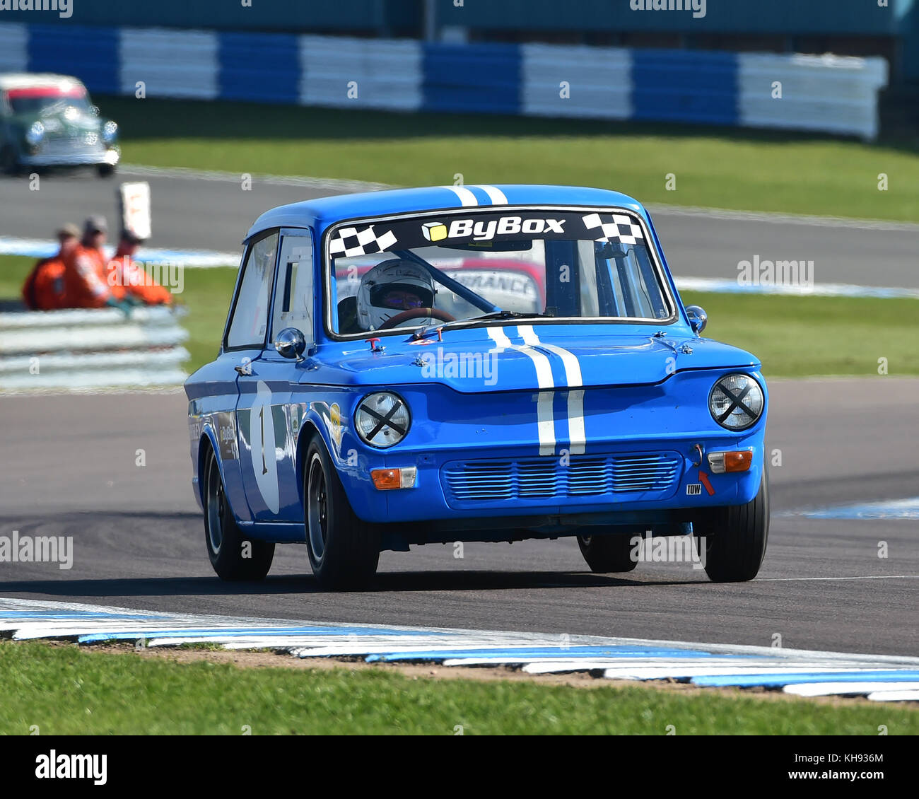 Simon Benoy, Hillman Imp, Historic Touring Cars, HSCC, Season Opener, Samstag, 8. April 2017, Donington Park, Chris McEvoy, Rennstrecke, CJM Phot Stockfoto