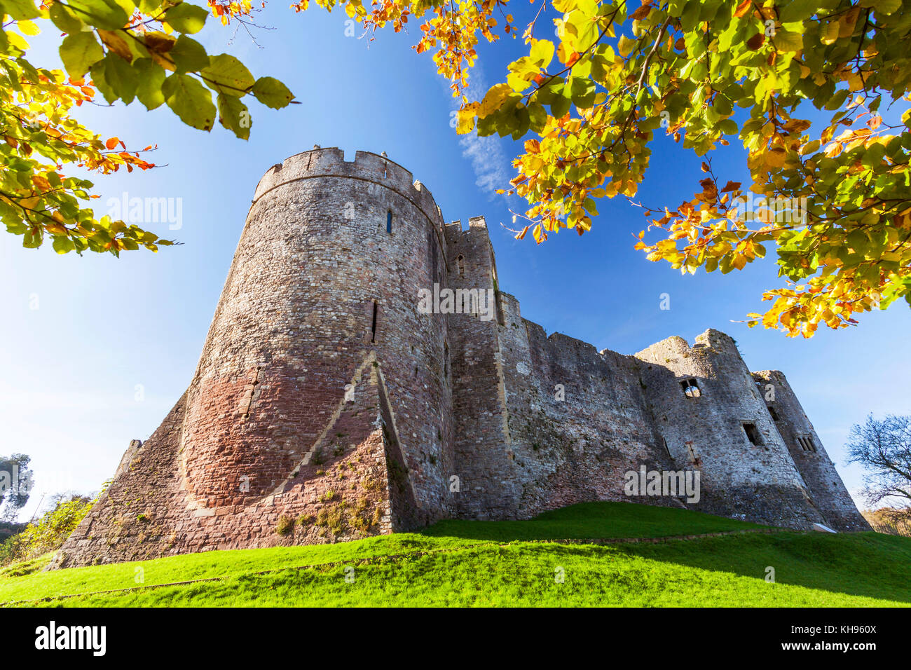 Burg Chepstow, monmouthshire, Gwent, South Wales, Großbritannien Stockfoto