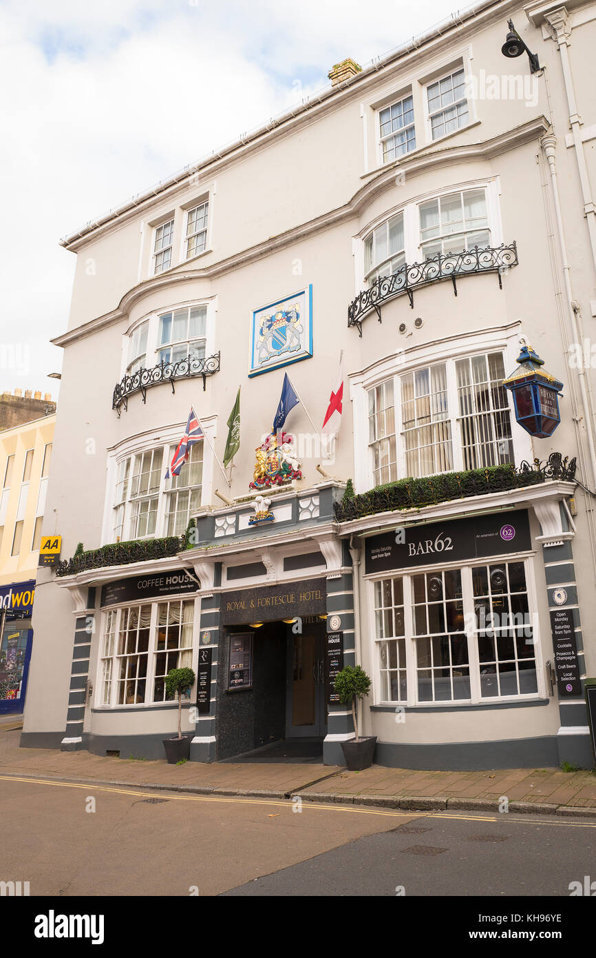 Die königliche und Fortescue Hotel im Zentrum von North Devon Barnstaple GROSSBRITANNIEN Stockfoto