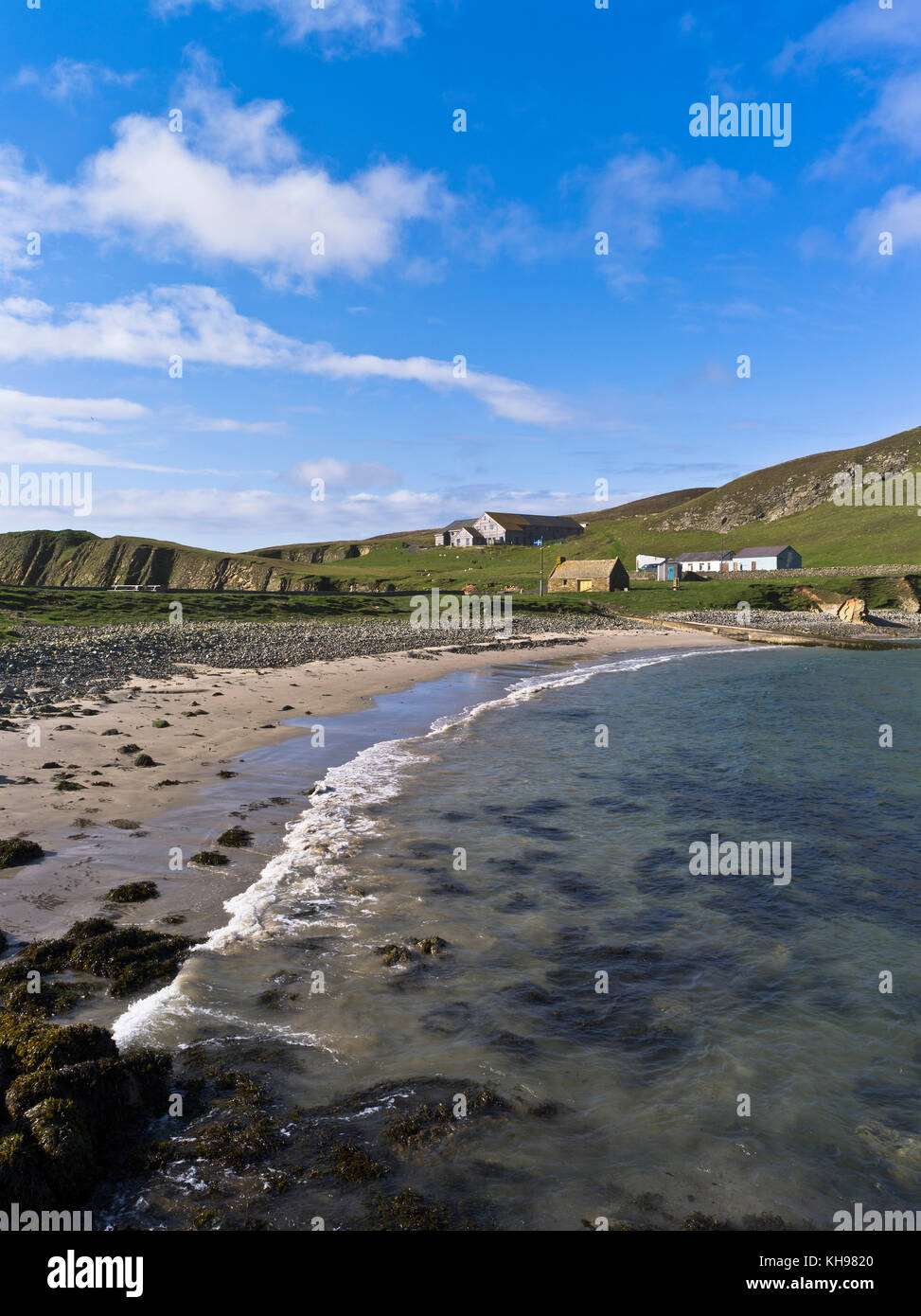 dh Bird Observatory NORTH HAVEN FAIR ISLE Beach schottland Stockfoto