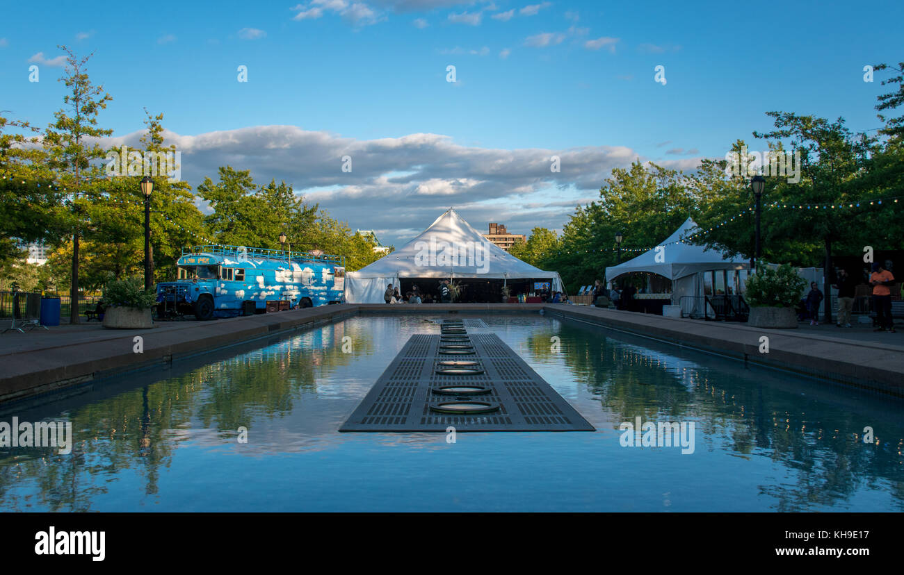 Kleine Straße cirque in Montreal City Stockfoto