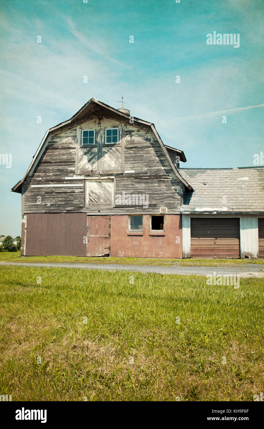 Verwitterte Barn House in Pennsylvania, USA Stockfoto