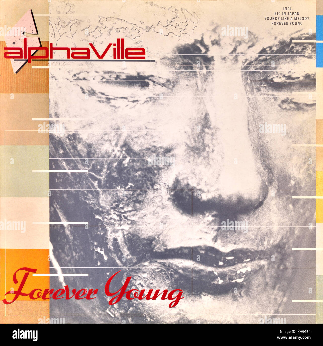 Alphaville - original Vinyl Album Cover - Forever Young - 1984 Stockfoto