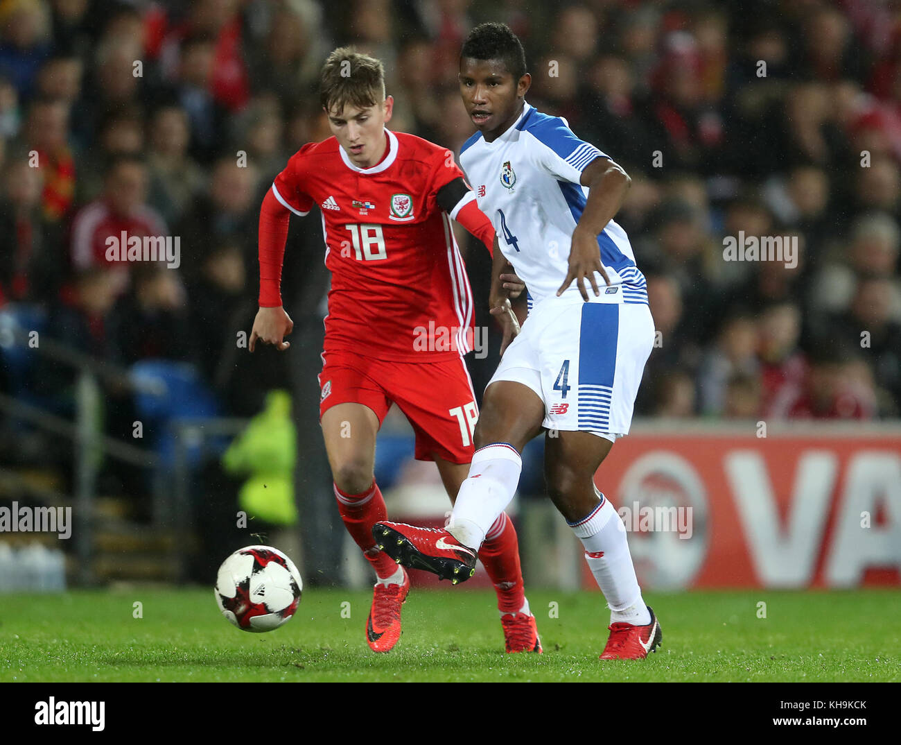 Fidel Escobar aus Panama während des Internationalen Freundschaftsspiel im Cardiff City Stadium. DRÜCKEN SIE VERBANDSFOTO. Bilddatum: Dienstag, 14. November 2017 Stockfoto