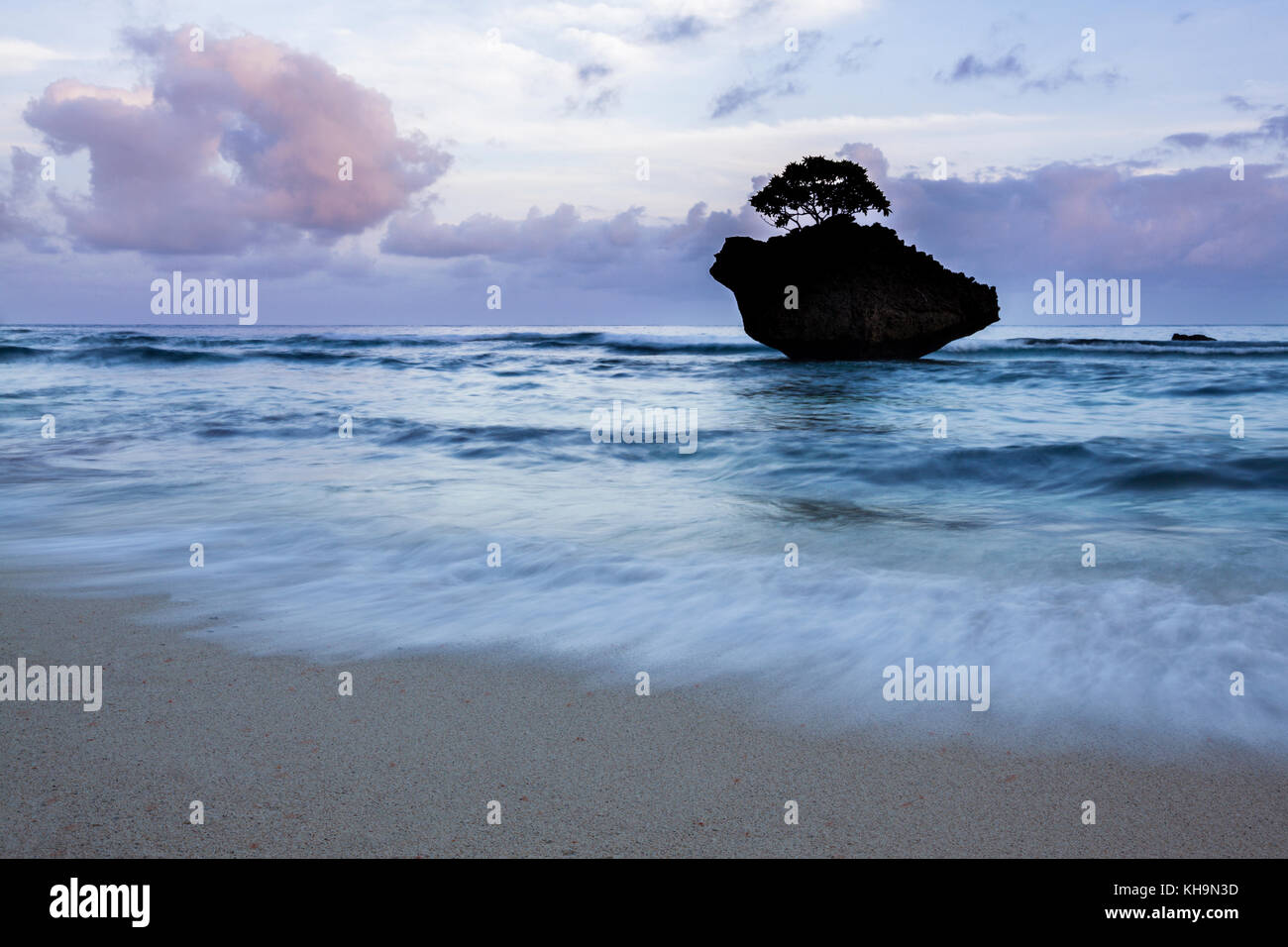 Strand von Flying Fish Cove, Christmas Island, Australien Stockfoto