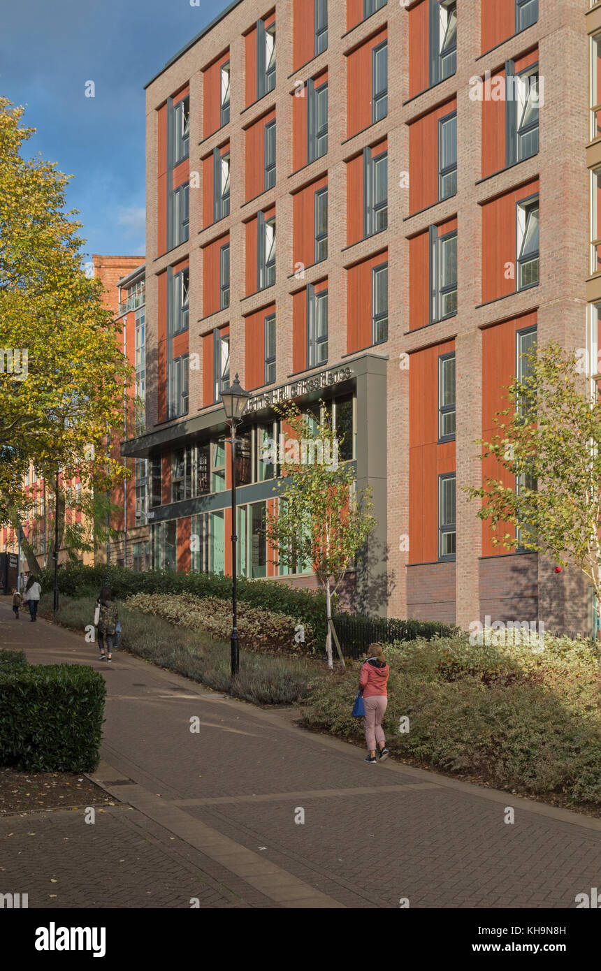 St John's Hall of Residence, in Northampton Zentrum entfernt und bietet moderne Unterkünfte für Studenten der Universität von Northampton Stockfoto