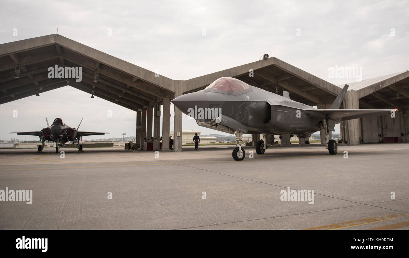 US Air Force F-35A Lightning II Rollens Stockfoto