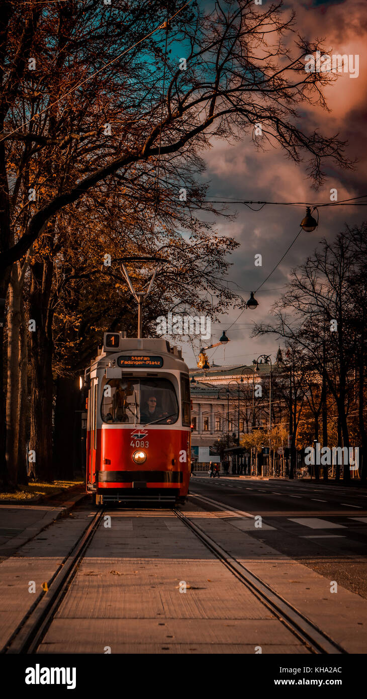 Wiener Straßenbahn Stockfoto