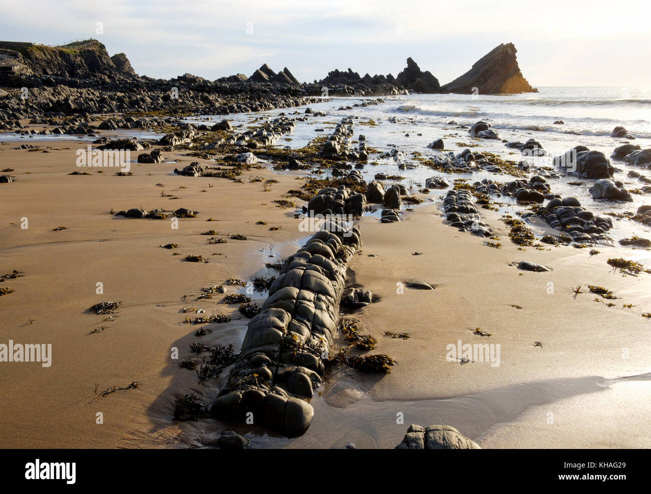 Kai, Hartland Hartland, Devon, England, Großbritannien Stockfoto