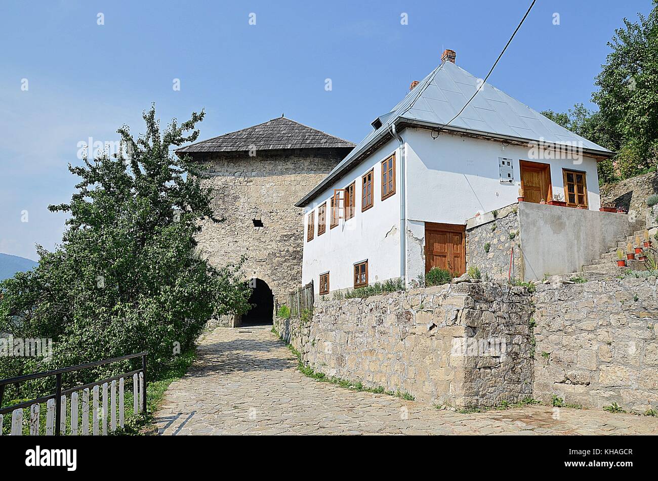 Mittelalterliche Altstadt von Jajce, Bosnien und Herzegowina Stockfoto