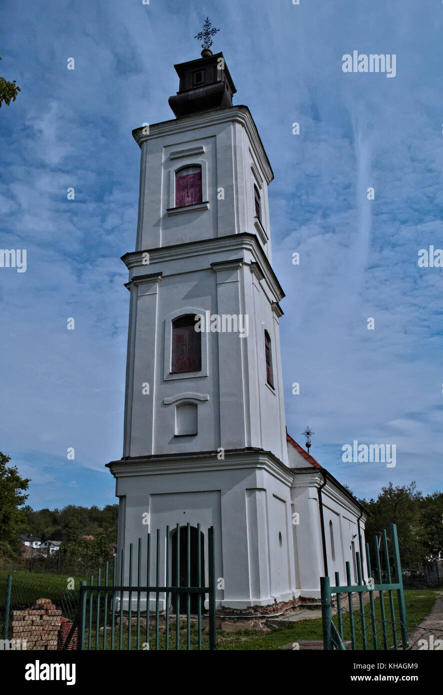 Einfache Dorf orthodoxe Kirche in Serbien Stockfoto