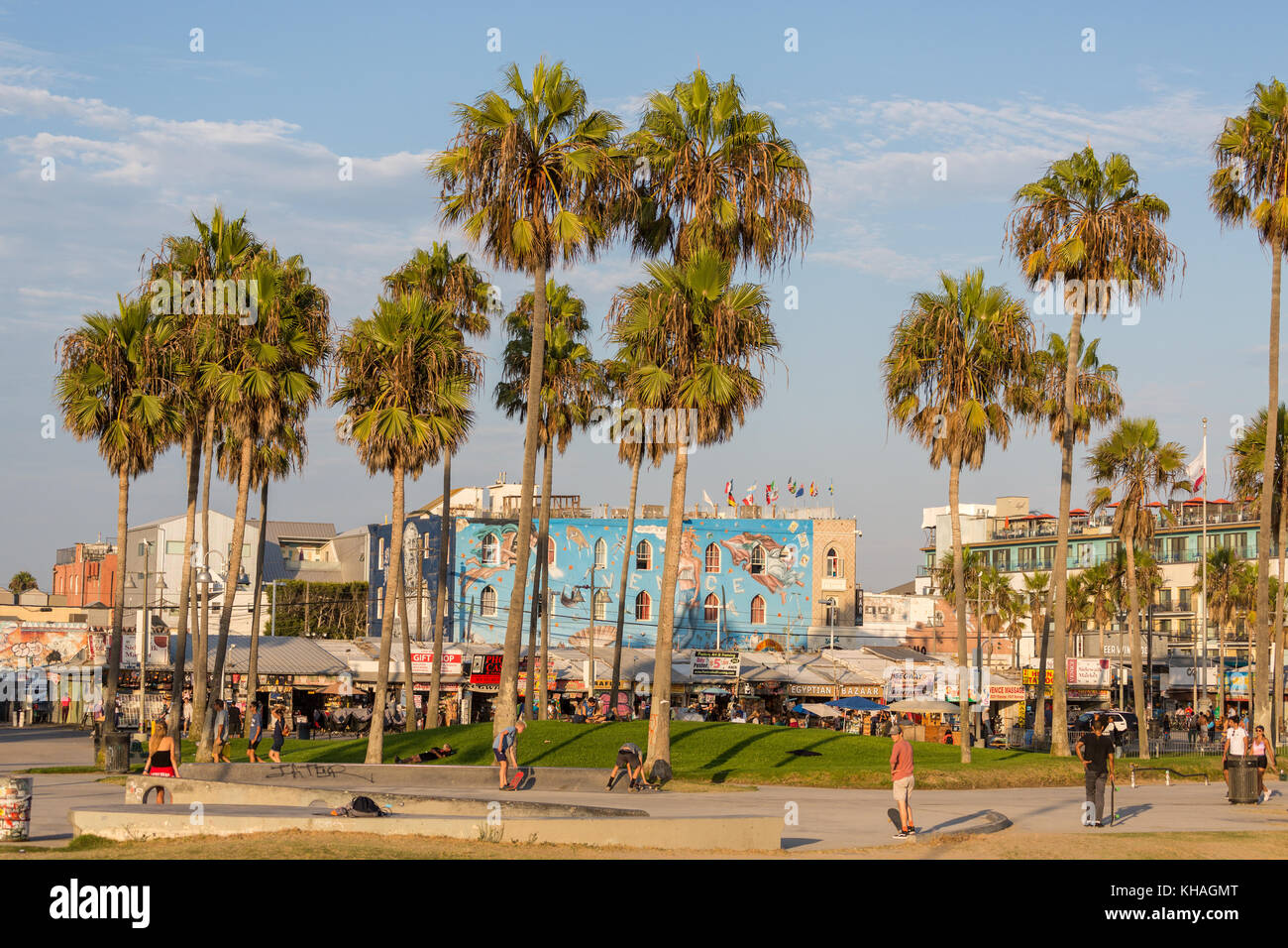 Promenade von Venice Beach, Los Angeles, Kalifornien, USA Stockfoto