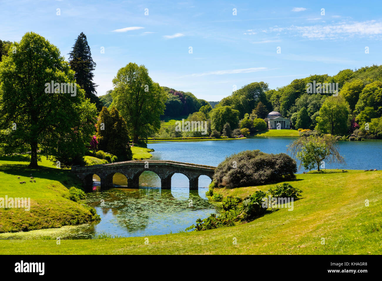 Stourhead Garden, Wiltshire, England, Großbritannien Stockfoto