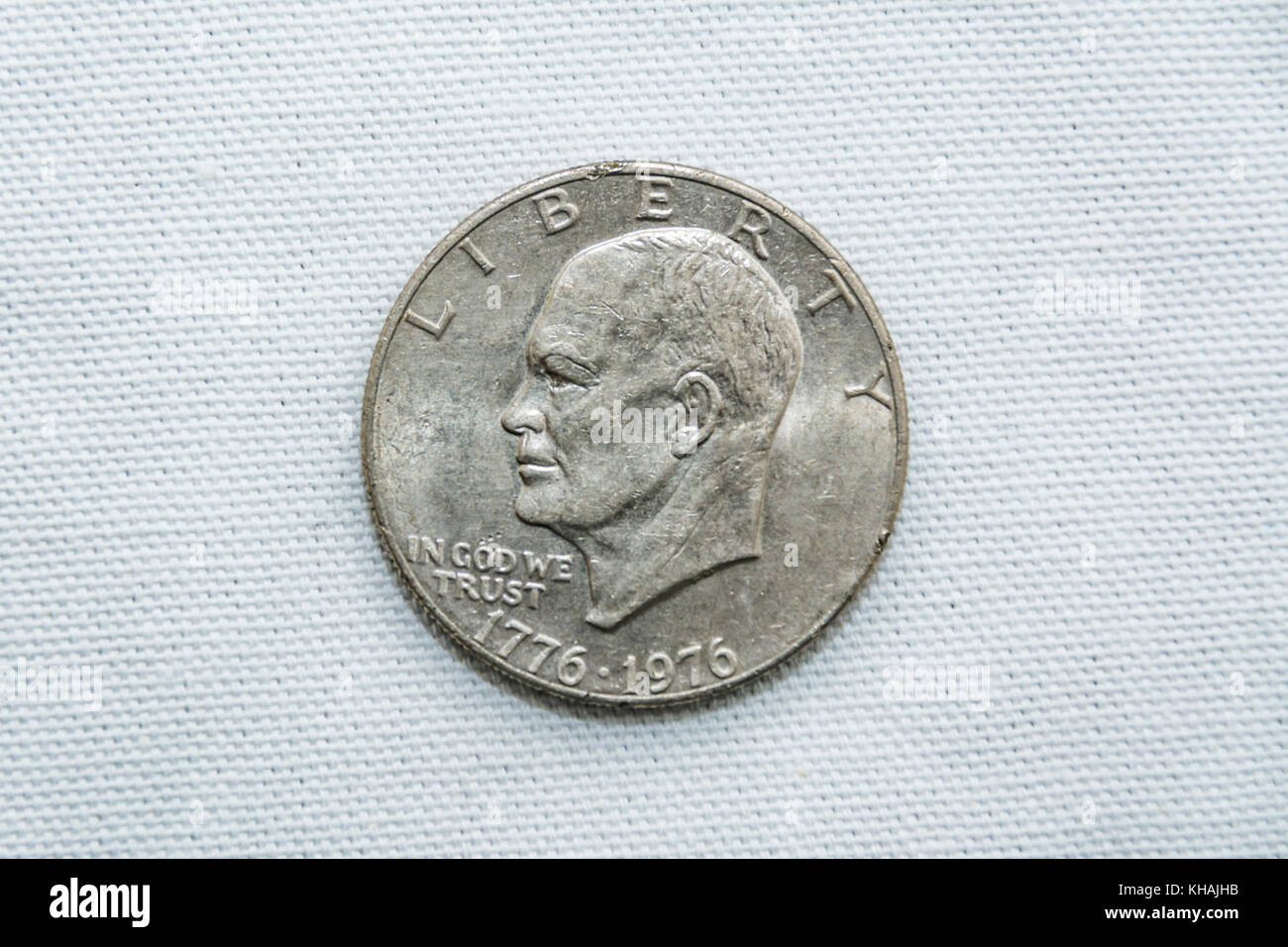 Bicentennial Usa Eisenhower Silver Dollar Münze Stockfoto